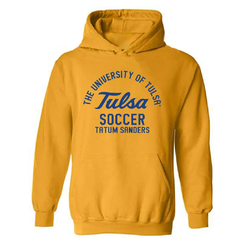 Tulsa - NCAA Women's Soccer : Tatum Sanders - Classic Fashion Shersey Hooded Sweatshirt Hoodie with Raglan Sleeves Sporty Comfortable Tulsa - NCAA Women's Soccer : Tatum Sanders - Classic Fashion Shersey Hooded Sweatshirt Hoodie with Raglan Sleeves Sporty Comfortable