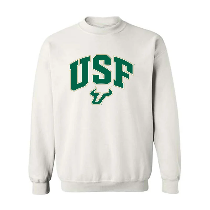 USF - NCAA Women's Soccer : Sydney Schwarz - Classic Fashion Shersey Crewneck Sweatshirt Hoodie with Longline Fit Extended Stylish USF - NCAA Women's Soccer : Sydney Schwarz - Classic Fashion Shersey Crewneck Sweatshirt Hoodie with Longline Fit Extended Stylish