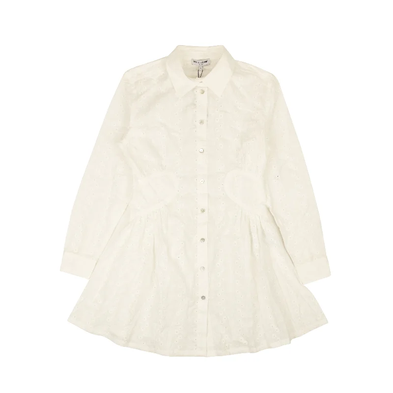 Opening Ceremony WHITE EYELET DRESS Tunics Short Trendy
