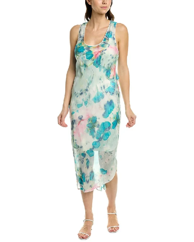 Go> By Gosilk Go Double Exposure Silk Dress Tunics Essential wardrobe