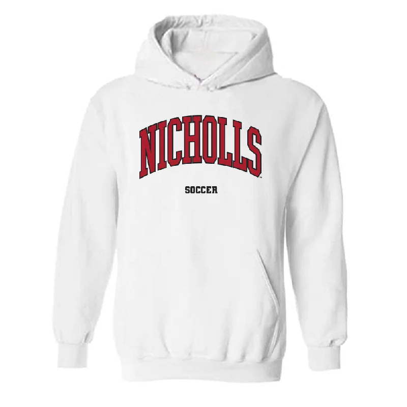 Nicholls State - NCAA Women's Soccer : Mylea Riggle - Classic Fashion Shersey Hooded Sweatshirt Hoodie with High Neck Warm Protective Nicholls State - NCAA Women's Soccer : Mylea Riggle - Classic Fashion Shersey Hooded Sweatshirt Hoodie with High Neck Warm Protective