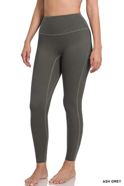 Microfiber Leggings Fashionable Plus-Size Activewear