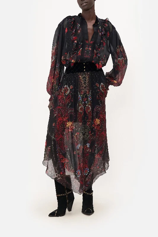 SHAPED WAIST SKIRT WOODSTOCK ROCK lace skirt elegant