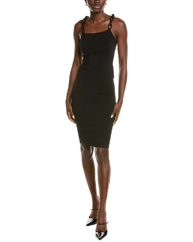 Alice + Olivia Alina Chain Shoulder Sheath Dress Tunics Favorite customer