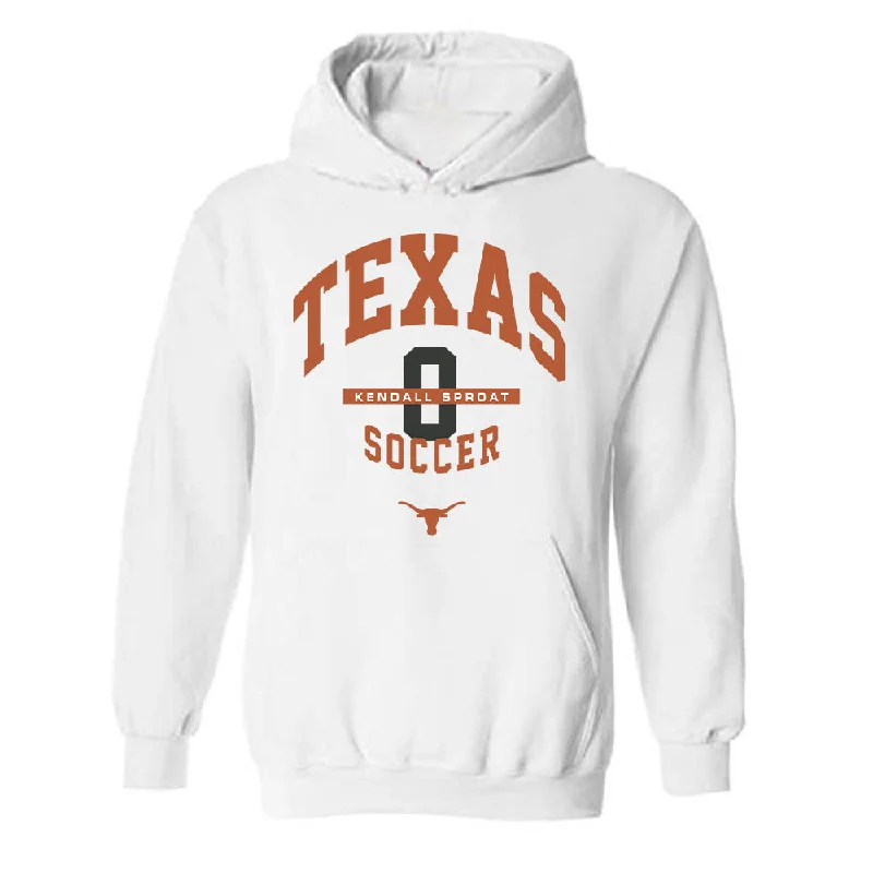 Texas - NCAA Women's Soccer : Kendall Sproat - Classic Fashion Shersey Hooded Sweatshirt Hoodie with Mesh Breathable Sporty Texas - NCAA Women's Soccer : Kendall Sproat - Classic Fashion Shersey Hooded Sweatshirt Hoodie with Mesh Breathable Sporty