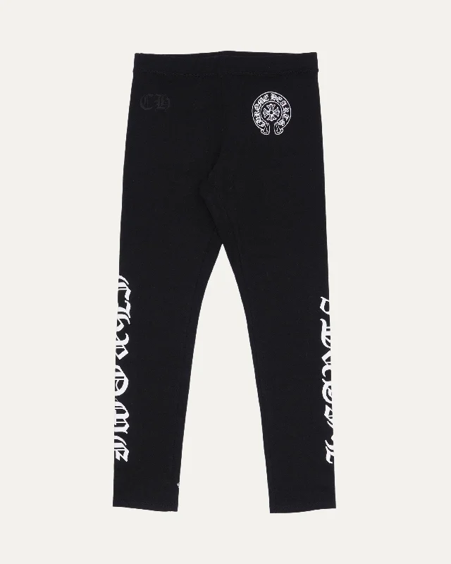 Horseshoe Logo Leggings Trendy Faux Suede Leggings