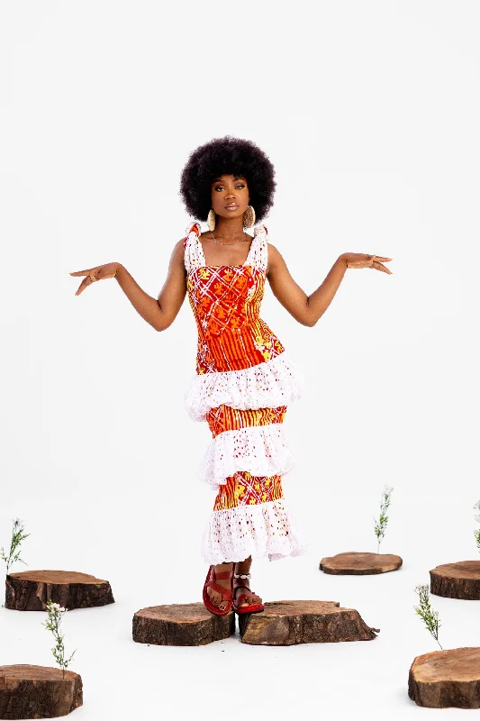 Atuche Basket Dress with Bold knotted straps and a back zipper Tunics Handmade artisanal Atuche Basket Dress with Bold knotted straps and a back zipper Tunics Handmade artisanal