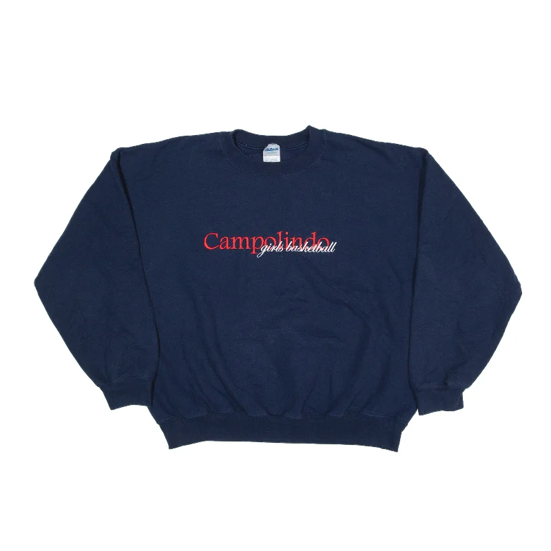 GILDAN Campolindo Girls Basketball Sweatshirt Blue Womens XL Hoodie with Ribbed Hem Stretchable Secure GILDAN Campolindo Girls Basketball Sweatshirt Blue Womens XL Hoodie with Ribbed Hem Stretchable Secure