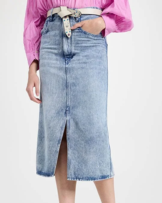 "Tilauria" Skirt leather skirt refined