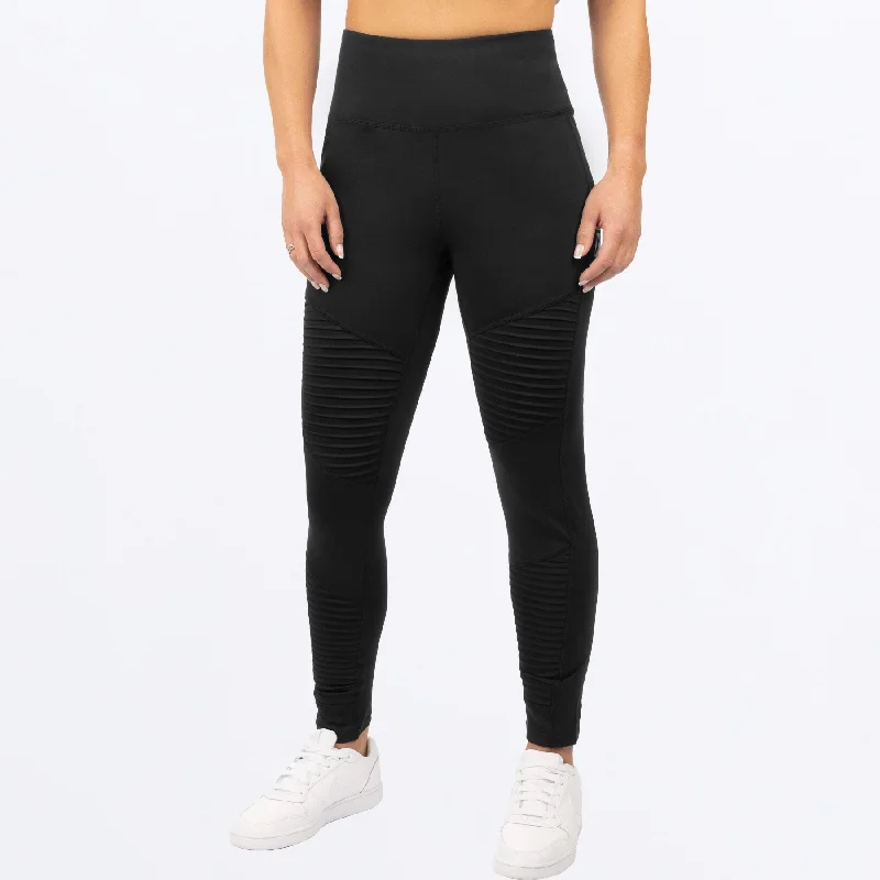 Women's Moto Legging Comfortable Power Mesh Leggings