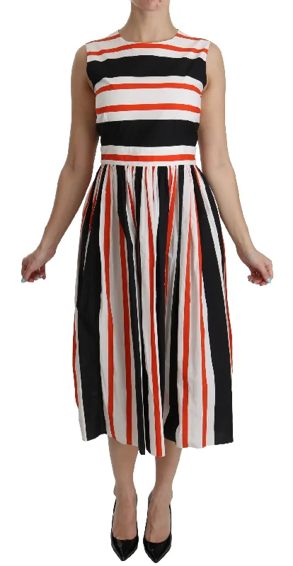 Dolce & Gabbana A-Line Pleated Midi Fashion Women's Dress Tunics Prom sequined