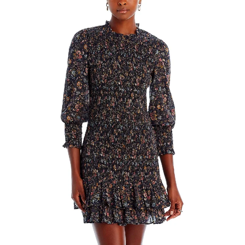 Farha Womens Floral Mini Sheath Dress Pencil Office Professional