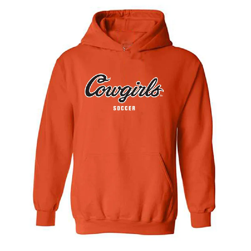 Oklahoma State - NCAA Women's Soccer : Caroline Dill - Classic Shersey Hooded Sweatshirt Hoodie with Color Block Contrast Stylish Oklahoma State - NCAA Women's Soccer : Caroline Dill - Classic Shersey Hooded Sweatshirt Hoodie with Color Block Contrast Stylish
