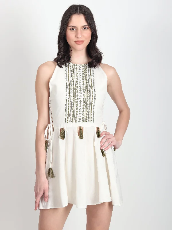 Aurora Embroidered Dress With Tassel Tunics Exclusive limited