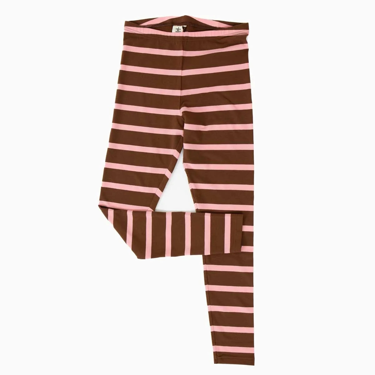 AWOC Leggings - Brown & Pink Stylish Sporty Performance Leggings