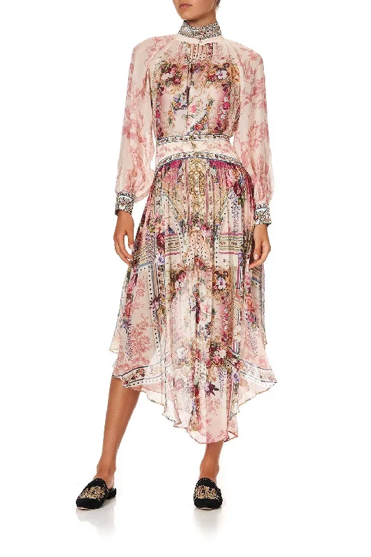 SHAPED WAIST SKIRT SUMMONED BY A ROSE corduroy skirt durable