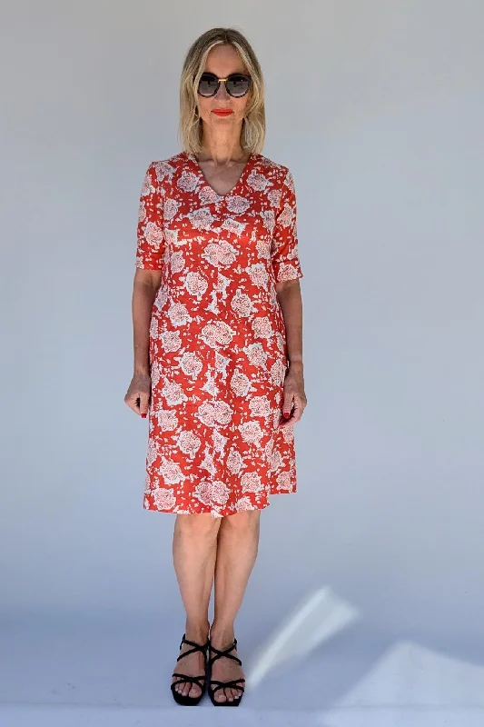 1970's Autumn Shift Dress Tunics Versatile stylish