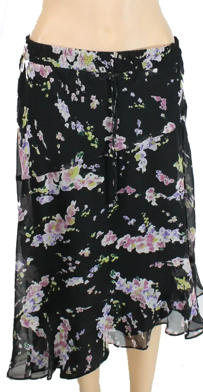 Lauren Ralph Lauren Petite Asymmetrical Floral Print Skirt patchwork skirt art