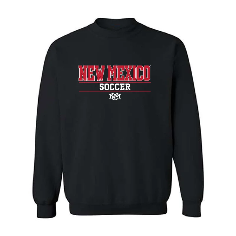 New Mexico - NCAA Women's Soccer : Ashley Moody - Classic Shersey Crewneck Sweatshirt Hoodie with Belted Waist Structured Tailored