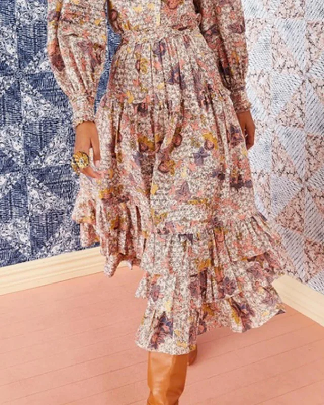 "Astra" Skirt chiffon skirt lightweight