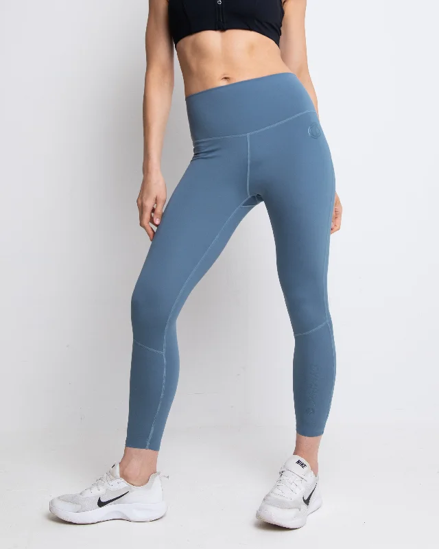 Womens - 365 Leggings - Pacific Blue Trendy Polka Dot Leggings