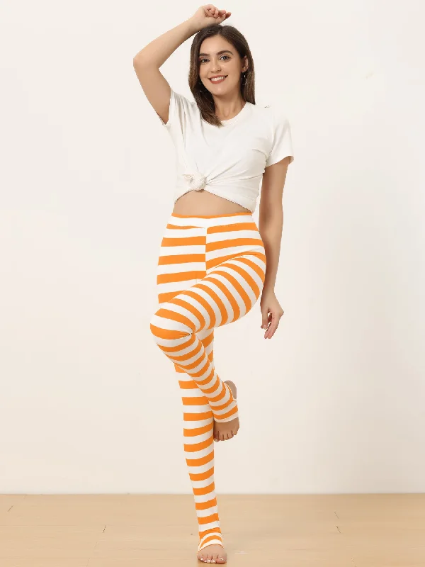 Orange White-Stripe