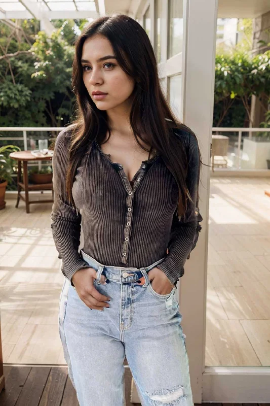 casual zip cardigan long sleeve knit hoodie shirt drop shoulder v neck closed jewel Solid Print Embellished