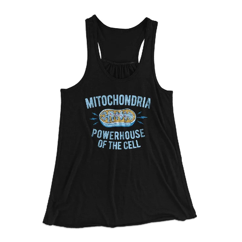 Mitochondria Powerhouse Of The Cell Women's Flowey Racerback Tank Top spandex blend tank