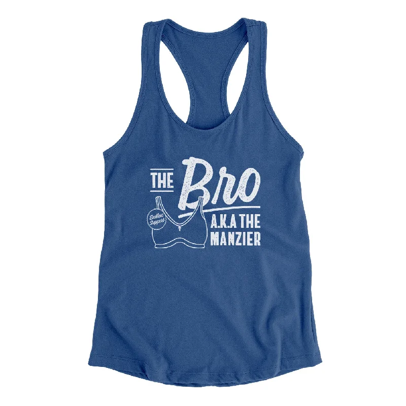 The Bro Aka Manzier Women's Racerback Tank cozy tank top