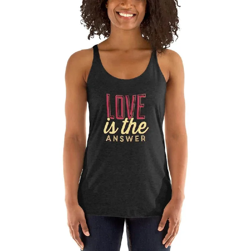 Answer Tank Top charcoal tank top