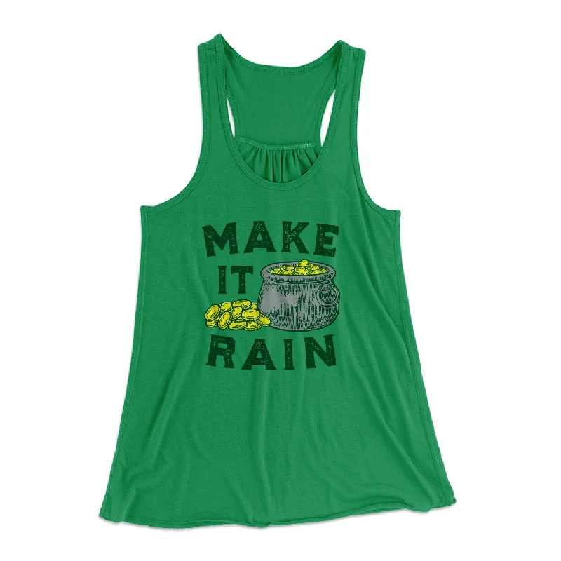 Make It Rain Women's Flowey Tank Top high neck tank