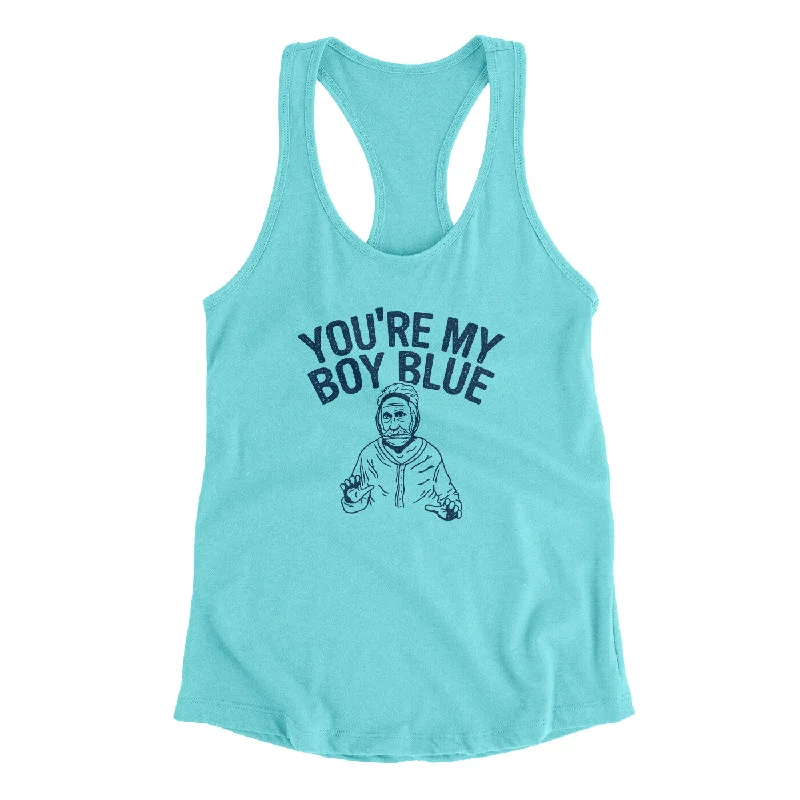 You’re My Boy Blue Women's Racerback Tank neon tank top