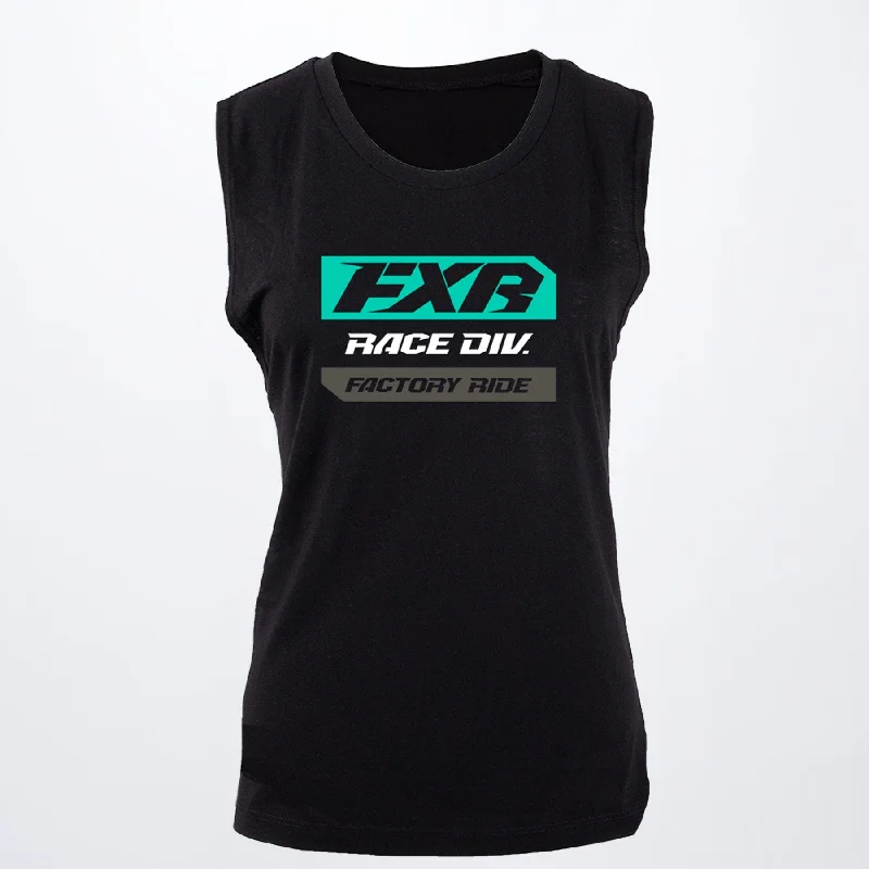 Women's Race Division Tank coral tank top