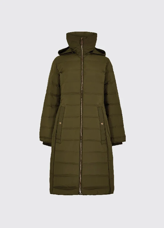 Meyers long length coat - Olive Buttoned Toggled Snapped