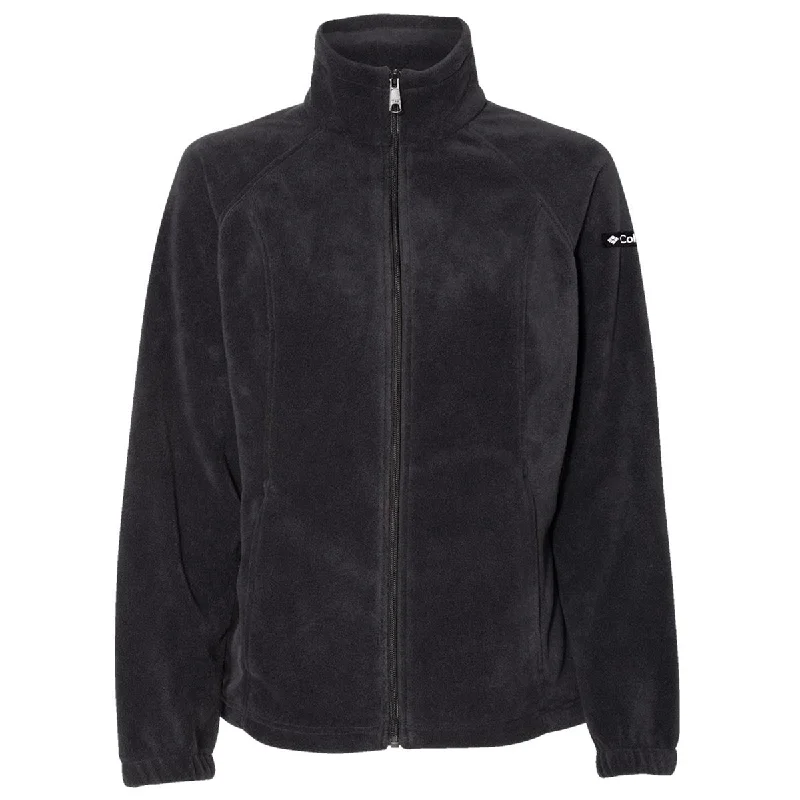 Columbia Women's Black Benton Springs Fleece Full-Zip Jacket Print Jacket Jacquard Jacket Embroidered Jacket Columbia Women's Black Benton Springs Fleece Full-Zip Jacket Print Jacket Jacquard Jacket Embroidered Jacket