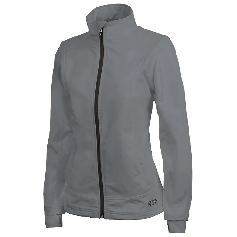 Charles River Women's Steel Grey Axis Soft Shell Jacket Cotton Jacket Linen Jacket Terry Jacket