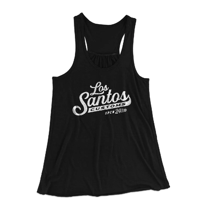 Los Santos Customs Women's Flowey Racerback Tank Top strapless tank top