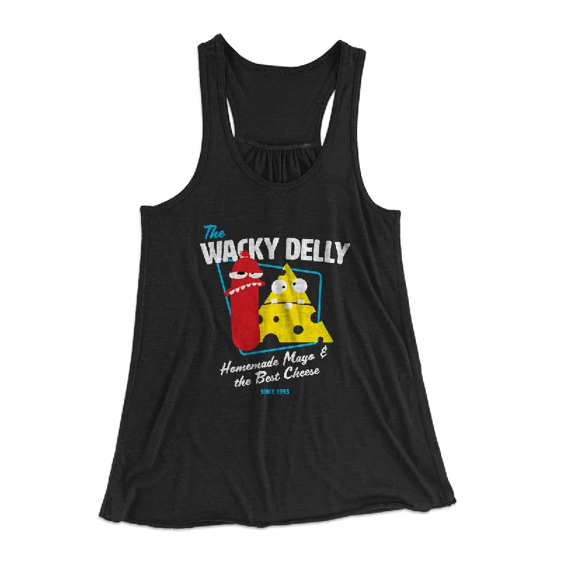 The Wacky Delly Women's Flowey Tank Top gym tank top
