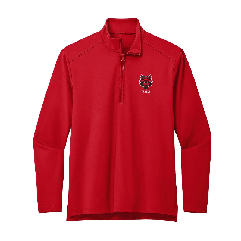Arkansas State - NCAA Women's Track & Field : Alexis Taylor - Premium Quarter Zip Jacket Welt Pockets Slit Pockets Flap Pockets Arkansas State - NCAA Women's Track & Field : Alexis Taylor - Premium Quarter Zip Jacket Welt Pockets Slit Pockets Flap Pockets