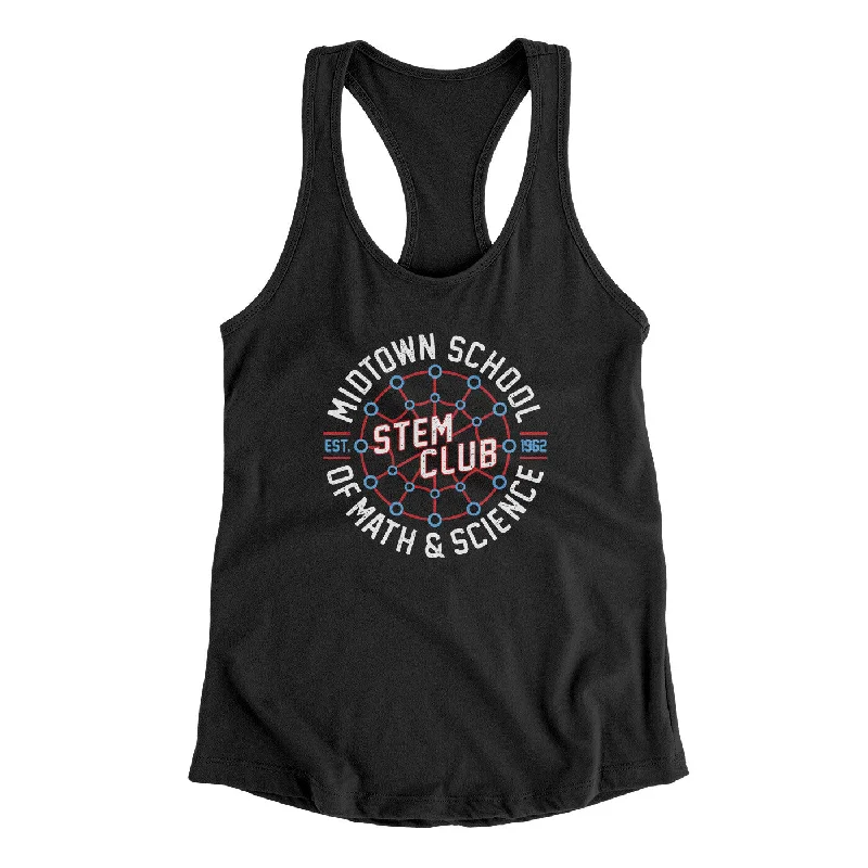 Midtown School Of Math And Science Stem Club Women's Racerback Tank activewear tank top
