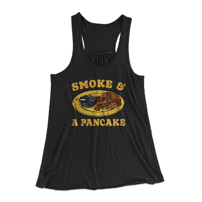 Smoke And A Pancake Women's Flowey Racerback Tank Top neon tank top