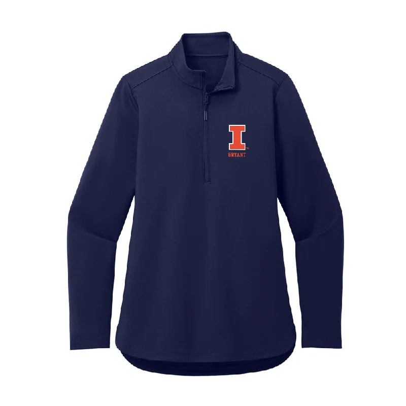 Illinois - NCAA Women's Track & Field (Outdoor) : Azariyah Bryant - Women's Premium Quarter Zip Jacket Tailored Jacket Straight Jacket A-Line Jacket Illinois - NCAA Women's Track & Field (Outdoor) : Azariyah Bryant - Women's Premium Quarter Zip Jacket Tailored Jacket Straight Jacket A-Line Jacket