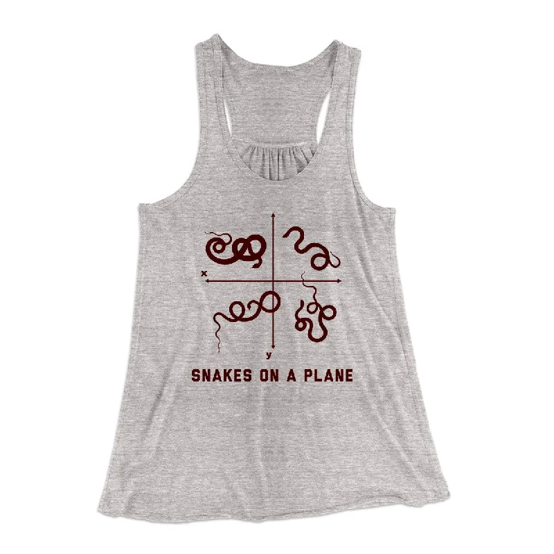 Snakes on a Plane Women's Flowey Tank Top metallic tank top