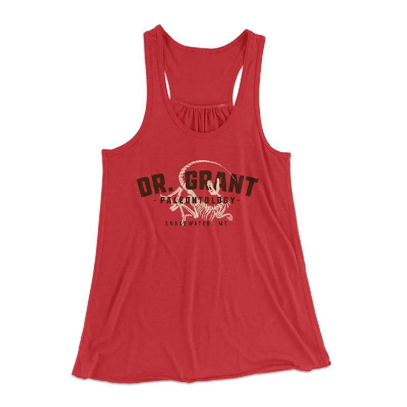 Doctor Grant Paleontology Women's Flowey Tank Top flexible tank top