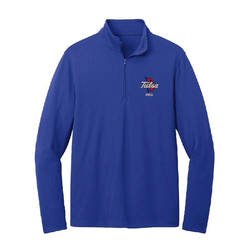 Tulsa - NCAA Women's Track & Field : Anastasia Small - Lightweight Quarter Zip Jacket Hoodie Zip-Up Jacket Button-Up Jacket