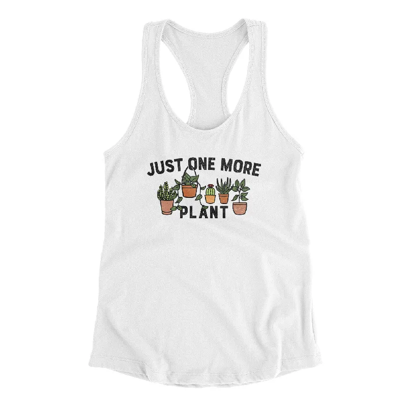 Just One More Plant Women's Racerback Tank baby blue tank