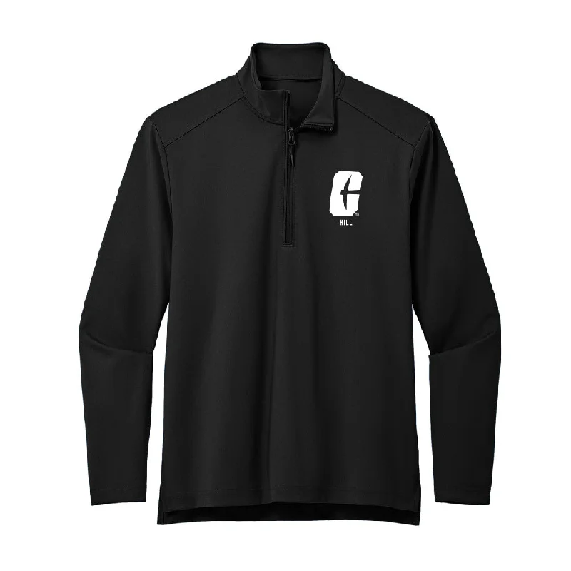 UNC Charlotte - NCAA Women's Track & Field : Laveyah Hill - Premium Quarter Zip Jacket Zippered Front Buttoned Front Snap Front