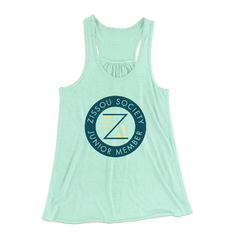 Zissou Society Member Women's Flowey Tank Top off shoulder tank