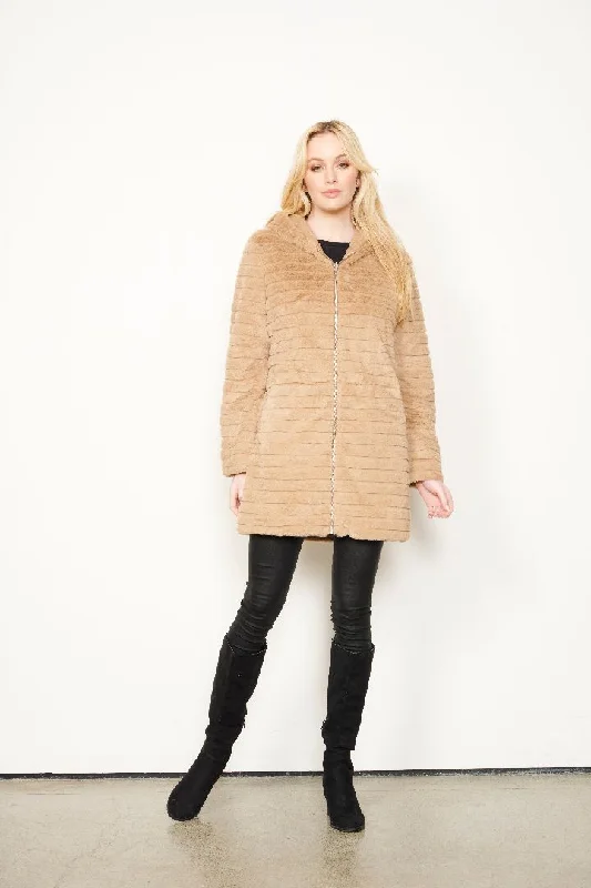 HOLMES & FALLON | Reversible Puffer Coat empire Basque Peplum