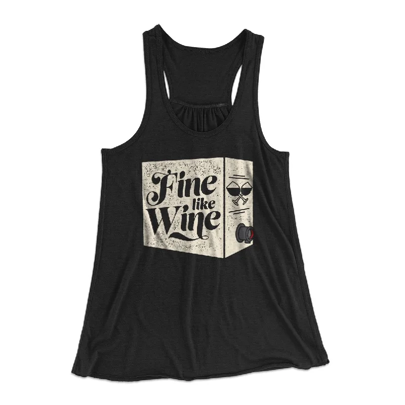 Fine Like Wine Women's Flowey Tank Top lace tank top